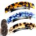 3 Pieces Hair Barrettes for Women Thick Hair  Large Hair Barrettes for women  French Barrettes Rectangle Snap Classic Tortoise  Hair Accessories for Women Ponytail Thick Curly Long Hair (Tortoise)