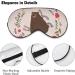 Light-Blocking Sleep Mask - Cute Bear & Bunny Eye Masks for Women | Comfortable & Soft Blindfold Eye Cover with Adjustable Strap for Men | Flower Design - Color 3 - Buy Online on GoSupps.com