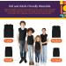 Sensory Compression Vest for Autism & Hyperactivity - Black Large 24x42 inches - Kids & Adults - Breathable & Form-Fitting - Mood Processing Disorders - Special Supplies - Buy Online on GoSupps.com