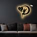 Personalized LED Moon Night Light - Elfe Fee Heart Star Decorative Leave Light for Children's Room | 13 Colors Available - Buy Online on GoSupps.com
