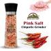 Himalayan Chef Pink Salt with Chipotle Grinder - 10.58 Oz Tall Glass Grinder - Buy Online on GoSupps.com