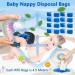 8-Pack Nappy Bin Refill Bags Compatible with Tommee Tippee Twist & Click Refill Sangenic Tec Simplee Sangenic.Baby Diaper Bin Bag Liner Pails(4.5M/177.16inch) - Buy Online on GoSupps.com