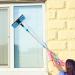 KHZSPP Window Squeegee Kit 2 in 1 Cleaning Squeegee Kit Rotatable Double Sides Window Washing Kit for Window Car Shower Glass Door Mirror Indoor Outdoor(Blue)