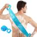 Silicone Back Scrubber for Shower 35.5 inches/90 cm Silicone Body Scrubber with Handle Bath Body Brush Back Washer Extra Long Back Scrubber for Shower for Men and Women Deep Clean  Massage Skin