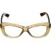 A.J. Morgan Women's Crushed Power 1.00 Reading Glasses - Crystal Amber 50mm | Stylish & Comfortable Eyewear - Shop Internationally - Buy Online on GoSupps.com
