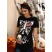 G and PL Halloween Pregnancy Womens Top Maternity Funny Graphic Shirt - Skeleton Design | S-XXL - Buy Online on GoSupps.com
