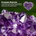 Natural Heart Shape Amethyst Quartz Crystal Cluster Geode Gemstone Specimen Collections Home Decor Valentine's Day Gift 2-3cm Rocks (Size : 3-4cm) - Buy Online on GoSupps.com