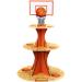 Basketball Theme Party Cupcake Stand Decorations, 3 Tier Sports Theme Party Cupcake Tower Basketball Birthday Party Table Decor for Teenagers Basketball Sports Birthday Party Supplies (Basketball)