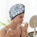 SamLng Coral Velvet Dry Hair Cap - Floral & Leaf Design for Home Travel Pool Parties & Baths | Quick-Dry & Stylish - Buy Online on GoSupps.com