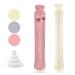 HomeWit heat bottle with soft cover long hot water bottle with soft cover 2 liter hose heat bottle 73 x 13cm for waist and shoulder neck heat bottle - vintage pink modern