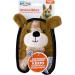 Outward Hound Invincibles Mini Plush Puppy Dog Toy - Brown XS for Small Dogs | Durable & Squeaky - Buy Online on GoSupps.com