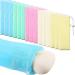 15 Pieces Exfoliating Mesh Soap Saver Bag Mesh Soap Pouch for Shower Body Facial Cleaning Tools, 5 Colors