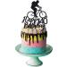 Bicycle 40th Birthday Cake Topper for Man Cycling Theme Decoration Funny 40 Year Fabulous and Happy Forty Party Handmade (Black) - Buy Online on GoSupps.com
