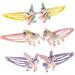 Unicorn Snap Hair Clips 6Pcs | Girls Toddlers Kids Hair Accessories | Unicorn Party Birthday Gift - Buy Online on GoSupps.com