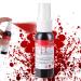 Go Ho Blood Splatter Fake Blood Washable(1.06 oz) Halloween Fake Blood Spray Eye Blood Drops Body Paint Fake Blood for Clothes and Zombie Monster Vampire Clown Costume Cosplay Makeup 30g