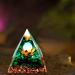 6CM Pyramid Orgon Crystal Energy Tower - Natural Reiki Chakra Stone for Courage, Healing, Protection & Meditation - Buy Online on GoSupps.com