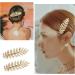 Miaija 6Pieces Leaves Hair Clips Gold Metal Vintage Roman Goddess Headdress Women Hair Barrettes Accessories for Wedding Party - Buy Online on GoSupps.com