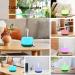 Diffofe 300ml Essential Oil Diffuser with Remote Control - Electric Aroma Humidifier - 8 Hours Quiet Operation - 7 LED Color Night Lights - Timer - Green - Buy Online on GoSupps.com