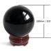 Mina Heal 150mm Obsidian Crystal Ball for Feng Shui Meditation & Interior Decor - 100% Authentic Fortune Teller Stone - Buy Online on GoSupps.com