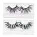 Holibanna False Eyelash 2 Pairs es Fluffy Volume Lashes Long Fluffy Fake Eye Lashes Faux Lashes Artificial Eyelashes Makeup Lashes Chemical Fiber 3d European and American Supplies