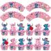Pink Stitch Cake Cupcake and Wrappers Paper Wraps Decoration Supplies Stitch Cupcake Topper for Kids Birthday Party (Pink) - Buy Online on GoSupps.com