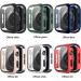 6 Pack Hard Case for Apple Watch Series 3 38mm with Tempered Glass Screen Protector - Thin Bumper, Full Coverage, Bubble-Free Cover - Compatible with iWatch Series 3/2/1 - Black/Deep Blue/White/Red/Pink/Green 38mm - Buy Online on GoSupps.com