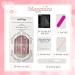Long Acrylic Stick on Nails - 24pcs Nude Pink Black Coffin Design Fake Nails with Glue Sticker - Fashion Nail Tips for Women and Girls (Kitty) - Buy Online on GoSupps.com