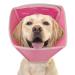 Collar for pets comfortable protective collar Dog adjustable Velcro fastener adjustable dog collar protective collar tapes Kegel neck straps special protection after op wounds dog (pink XL) XL pink