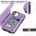 Bizzib for iPhone 12/12 Pro Case Leather Wallet with Card Holder Flip Cover Kickstand Card Slots Double Magnetic Clasp Shockproof Heavy Duty Protective Case for iPhone 12/12 Pro-Butterfly Purple - Buy Online on GoSupps.com