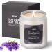 IZIDDO Scented Candles Candles for Home Scented 45 Hour Burn Natural Handmade Candles Aromatherapy Candles Gifts for Women & Men-Lavender White Candles Lavender & Lilac Musk 7oz(White)