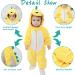 Doladola Baby Animal Hooded Onesie | Infant Pajamas Romper 18-24 Months | Yellow Dinosaur Print - Buy Online on GoSupps.com
