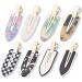 8 PCS No Bend Hair Clips Hair Barrettes for Women Thin Hair Non-Crease Makeup Hair Clips Fashion Gifts for Women and Girls