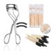 Eyelash Curler Lash Curler Hysotok Stainless Steel Eyelash Curler Set with 2 Replacement Silicone Eyelash Curler Pads 1-Pack Mascara Brushes 2-Pack Mascara Wands
