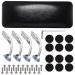 Noverlife Nail Arm Rest Cushion - Microfiber Leather Hand Rest for Acrylic Nails - Professional Manicure Pillow for Salon Technicians - Black - Buy Online on GoSupps.com