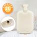 OBQO 2.0L Hot Water Bottle with Soft Cover - Leak-Proof Fluffy Natural Rubber Heat Bottle for Bed - Perfect Gift for Kids & Adults (Brown) - Buy Online on GoSupps.com