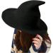 Unisex Cooling Hat with Large Brim for Summer - Foldable Witch Costume Baseball Cap in Black - Buy Online on GoSupps.com