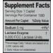 Kirkland Signature Fast Acting Lactase (2 Pack) 360 Ct Caplets 180 Count (Pack of 2) - Buy Online on GoSupps.com