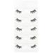 Vivis Half False Lashes 3D Faux Mink Corner Eyelashes Natural Fake Eye Fluffy Cross Reusable Makeup Extension 5 Pairs - B25