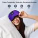Bluetooth Sleep Headphones Eye Mask for Side Sleepers/Nap/Travel - 14 Hrs Playtime - Comfy & Ultra-Soft - Violet - Buy Online on GoSupps.com
