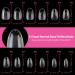 UNA GELLA 504pcs Short Almond Press on Nails - Full Cover Acrylic Oval Gel Nail Tips for DIY Nail Salon - 12 Sizes False Nails - Buy Online on GoSupps.com