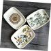 Amosfun 3pcs Ceramic Hand-painted Soap Dish Soap Holder Tank Storage Organizer Soap Container Soap Stand Soap Dishes for Bathroom Creative Soap Dish Bathroom Soap Dish White Ceramics Tray - Buy Online on GoSupps.com