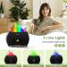 Essential Oil Humidifier 350ml - Premium 7 Flame Colors with Remote Control for Home Hotel Spa & Office | Timer & Auto-Off Safety - Inky - Buy Online on GoSupps.com