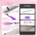 Ranrose Handheld UV Light for Gel Nails - 3W Rechargeable Mini Nail Dryer & Display Screen - Silver Diamond LED Nail Lamp for Salon & Home DIY - Buy Online on GoSupps.com