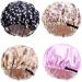 4 Pieces Kids Satin Bonnets Adjustable Satin Sleep Cap for Girls Baby Silk Bonnets for Night Sleeping Set-1