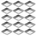 FOMIYES Lot de 30 Godets M talliques Carr s Vides 25 X 25 CM pour Palettes de Maquillage DIY Inserts Recharges pour Fards Paupi res et Blush Palette Cosm tique Personnalisable