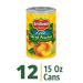 Del Monte Foods Sliced Yellow Peaches in Extra Light Syrup 15 oz (12 Pack) | Del Monte Yellow Peaches - Extra Light Syrup - 12 Pack - Buy Online on GoSupps.com
