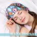 Satin Lined Double Layer Sleep Cap Set for Women - Blue Lattice Green Stripe Navy Pink - Perfect for Curly Hair - Slouchy Beanie Slap Hat (4 Pieces) - Buy Online on GoSupps.com