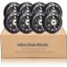 TOBWOLF 8 Pack Inline Skate Wheels 76mm 84A with ABEC-7 Bearing - Indoor/Outdoor Roller Blade Skating Wheels & Luggage Wheels - Training Wheels for Scooters - Black - Buy Online on GoSupps.com