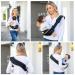 Shiaon Toddler Sling Carrier with Hip Seat - Lightweight Baby Hip Carrier for Toddlers 10-60 lbs - Black - Buy Online on GoSupps.com