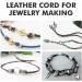Round Leather Cord 2mm - 27 Yards - Distressed Saddle for Jewelry Making, Bracelets, Necklaces, Crafts - DIY Projects - Buy Online on GoSupps.com